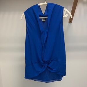 DL Blue Twist-Front V-Neck Camisole